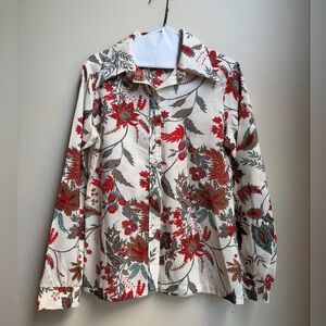 Vintage Floral Blouse